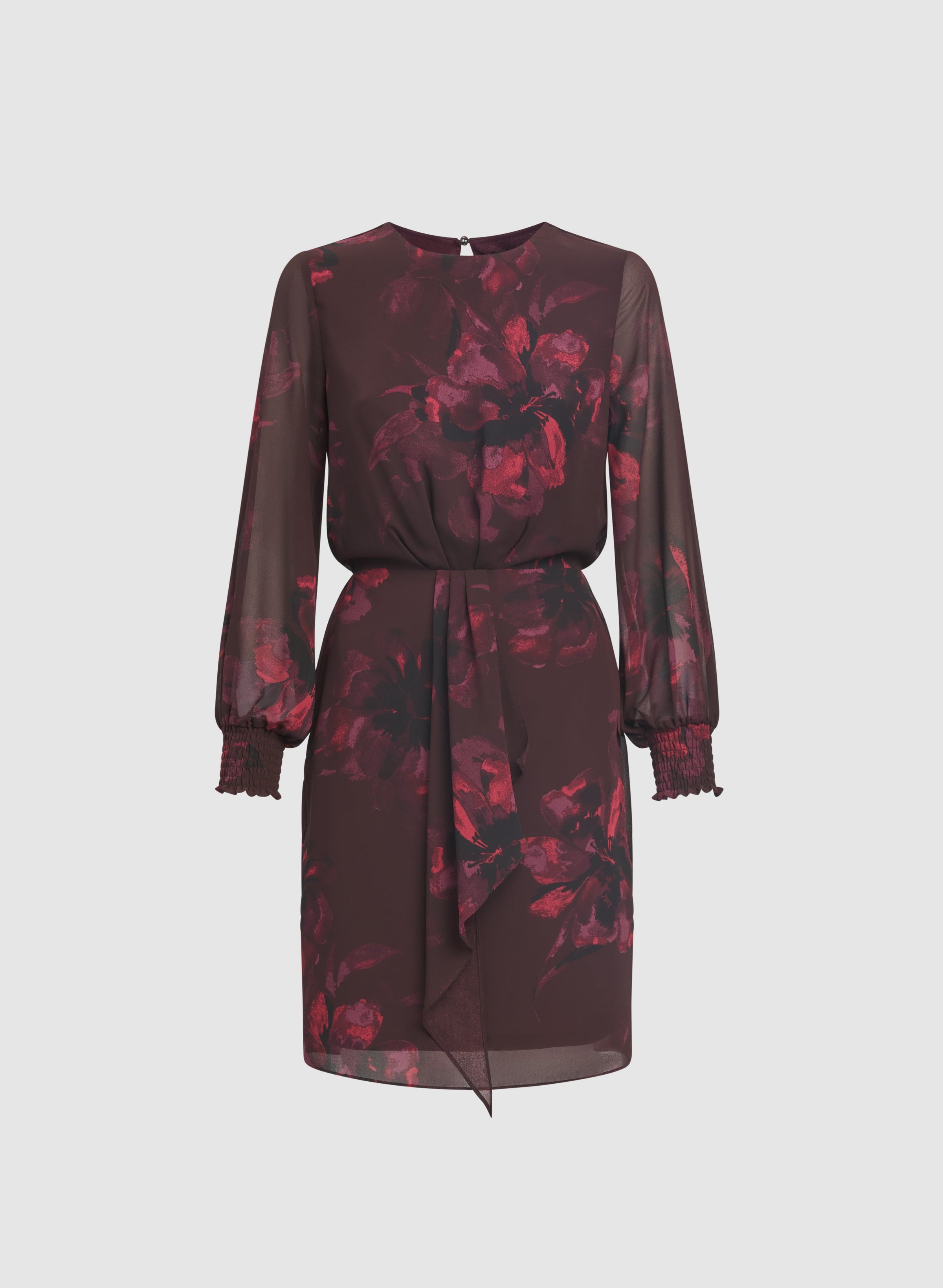 Floral Flounce Front Dress