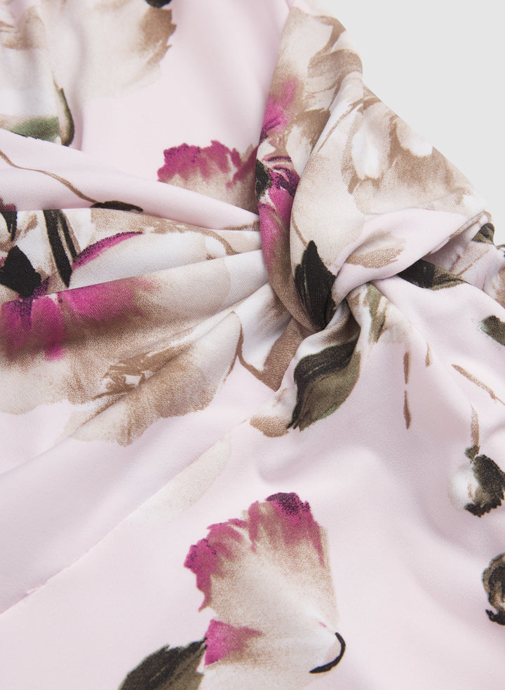 Floral Twist Detail Dress