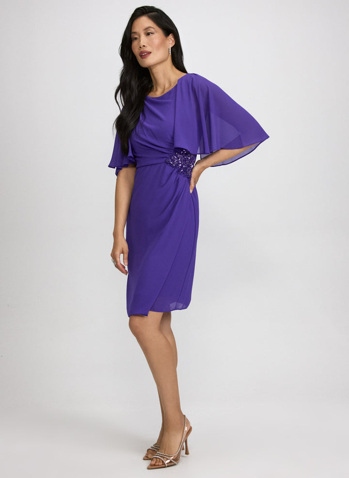 Chiffon Capelet Dress