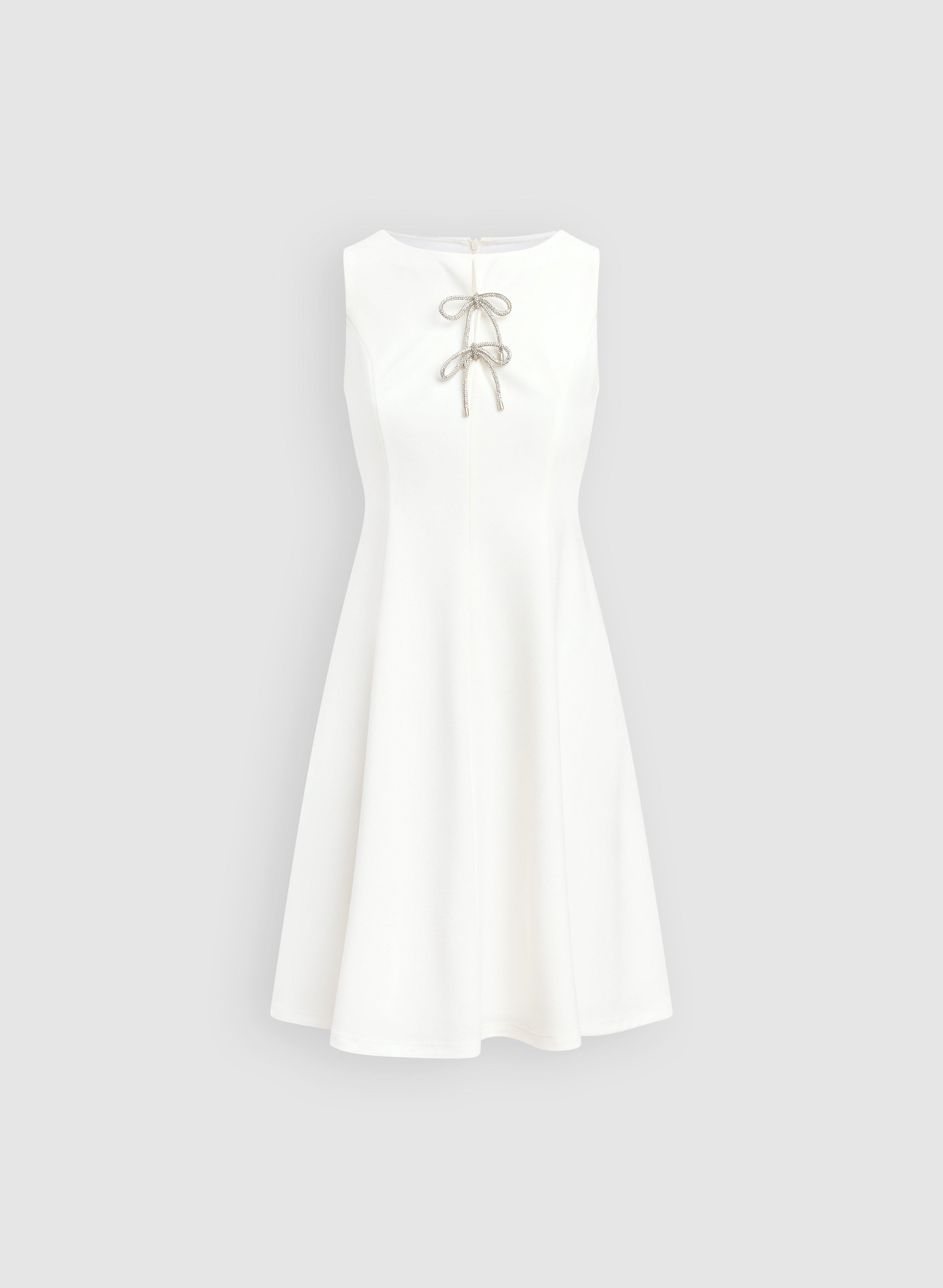 Crystal Bow Embellished Dress