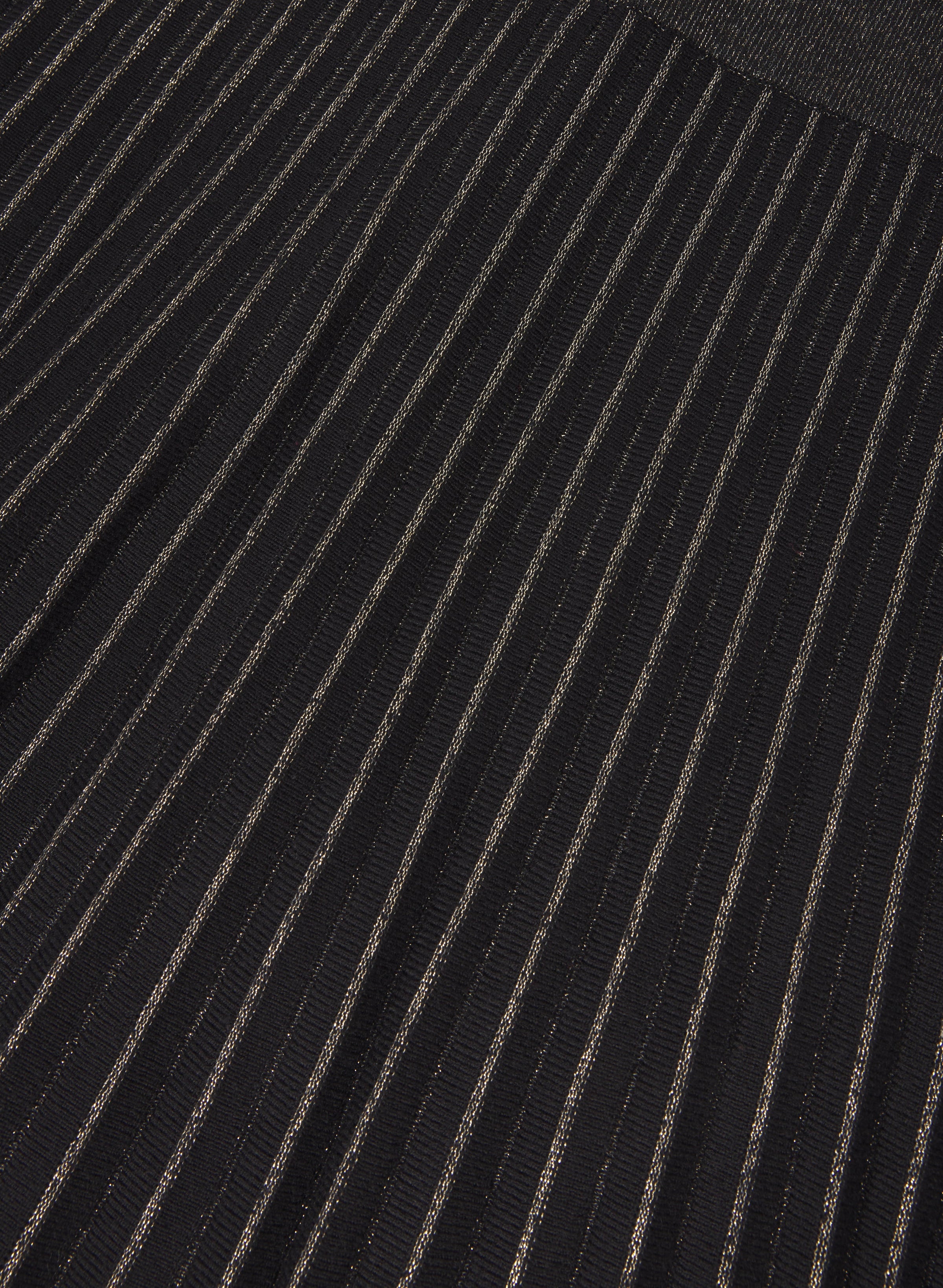 Pleated Metallic Dress