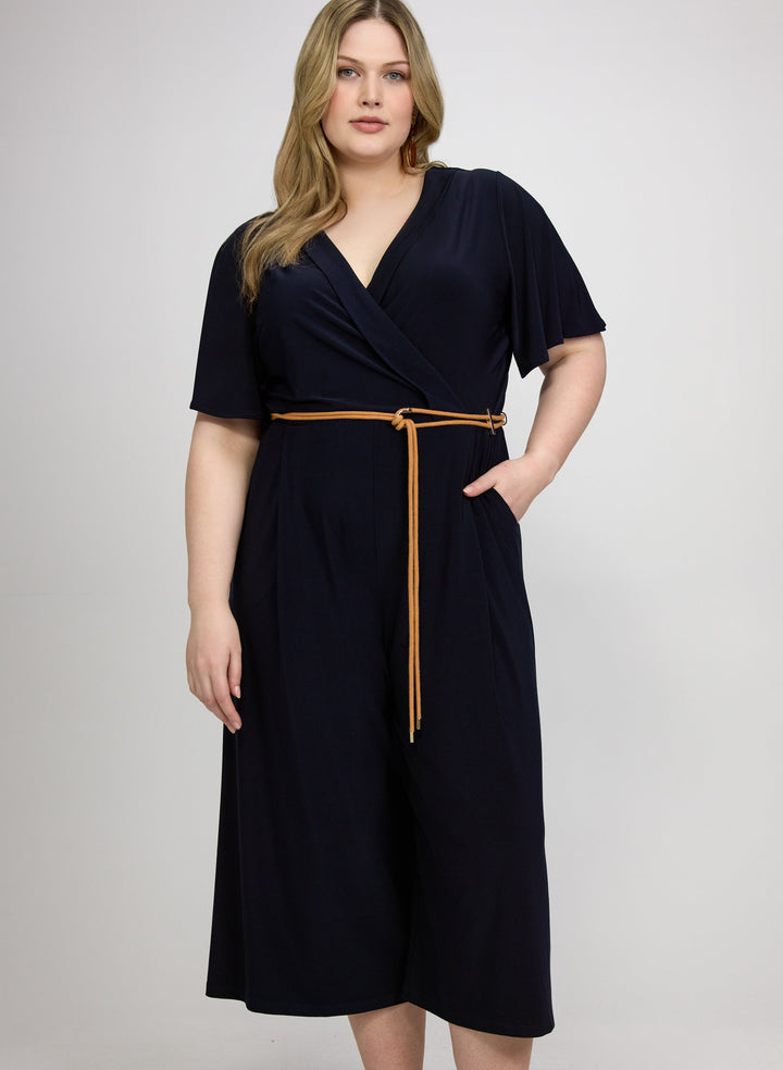 Braided Belt Jumpsuit