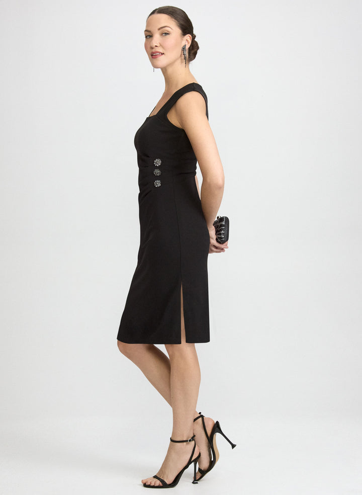 Fitted Rhinestone Detail Dress