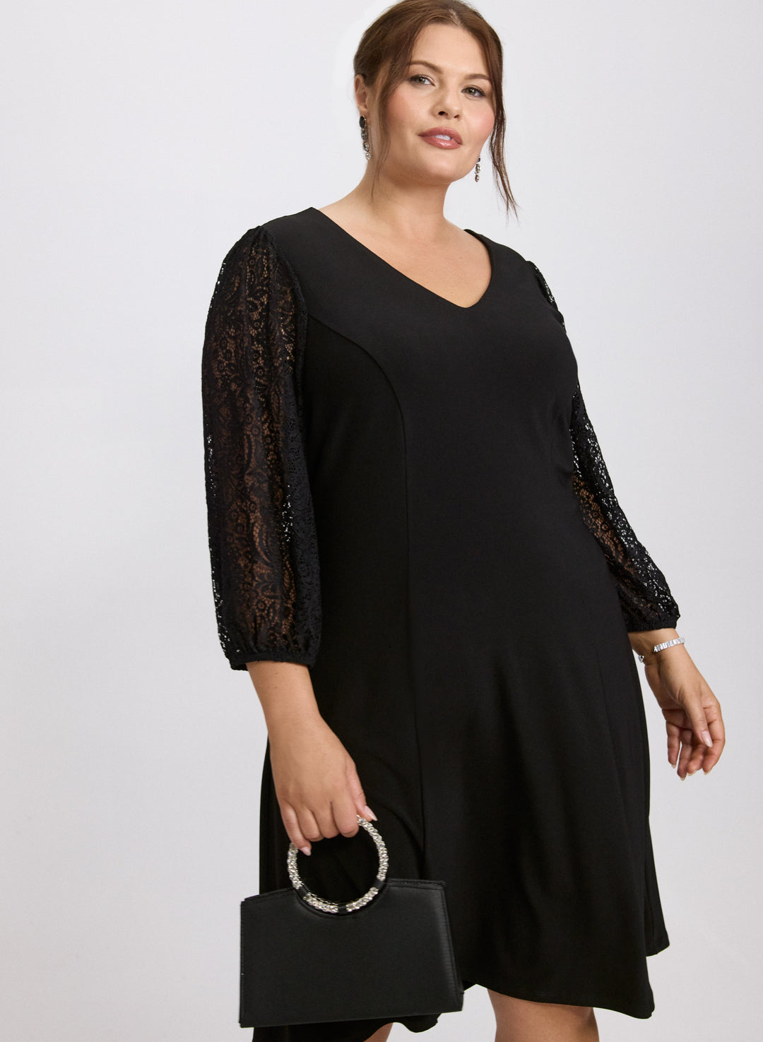 Lace Sleeve Dress