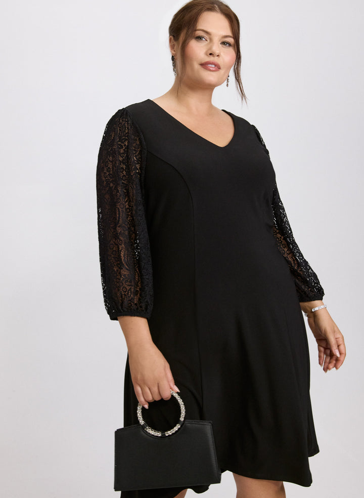 Lace Sleeve Dress