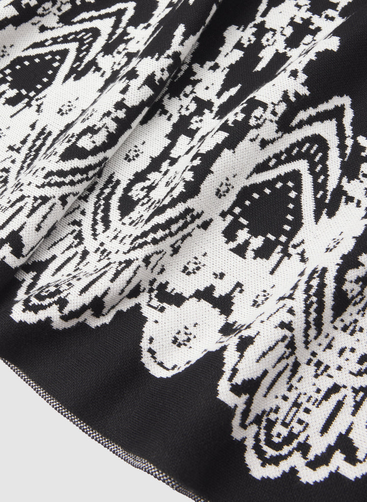 Paisley Placement Knit Dress