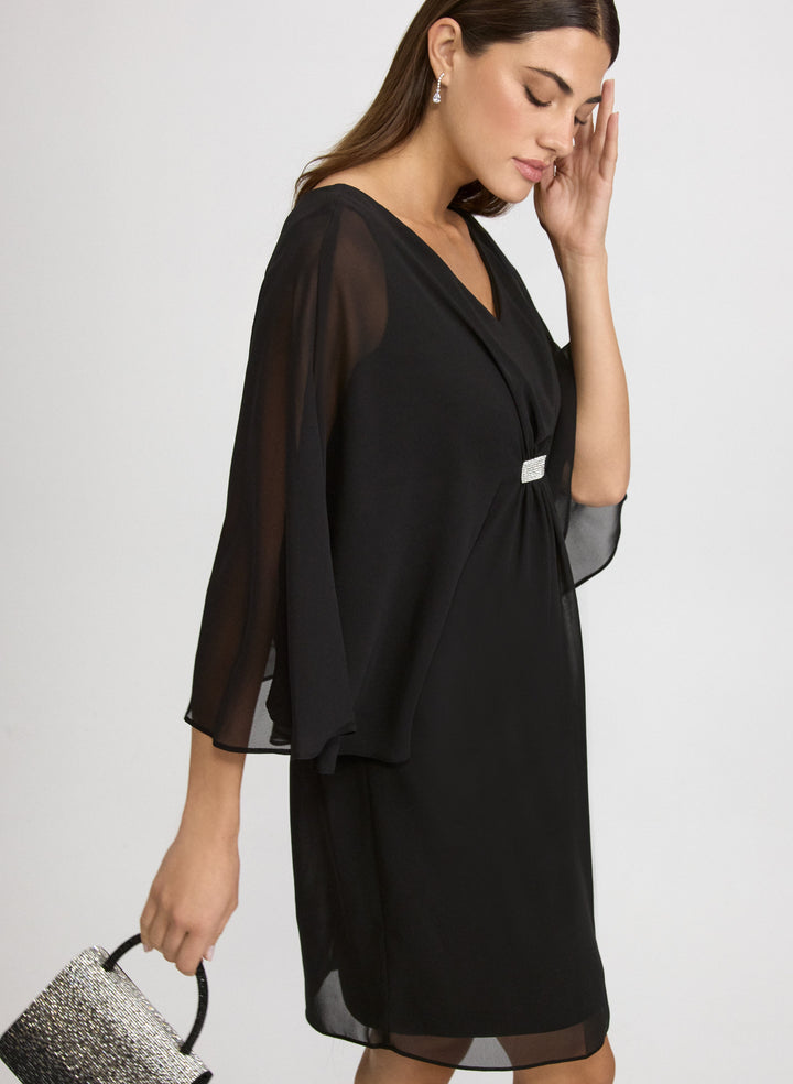 Rhinestone Bar Detail Dress