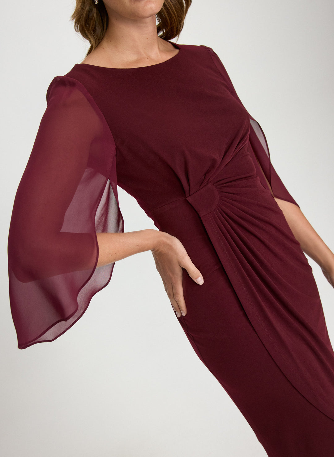Gathered Jersey Dress