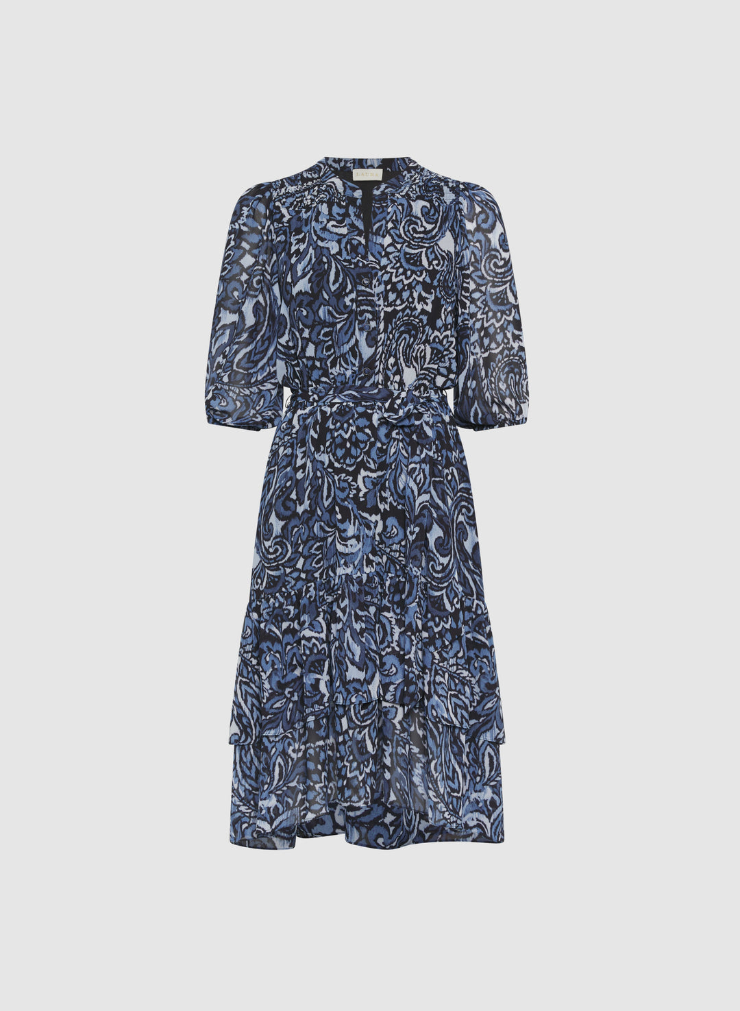 Tiered Paisley Dress