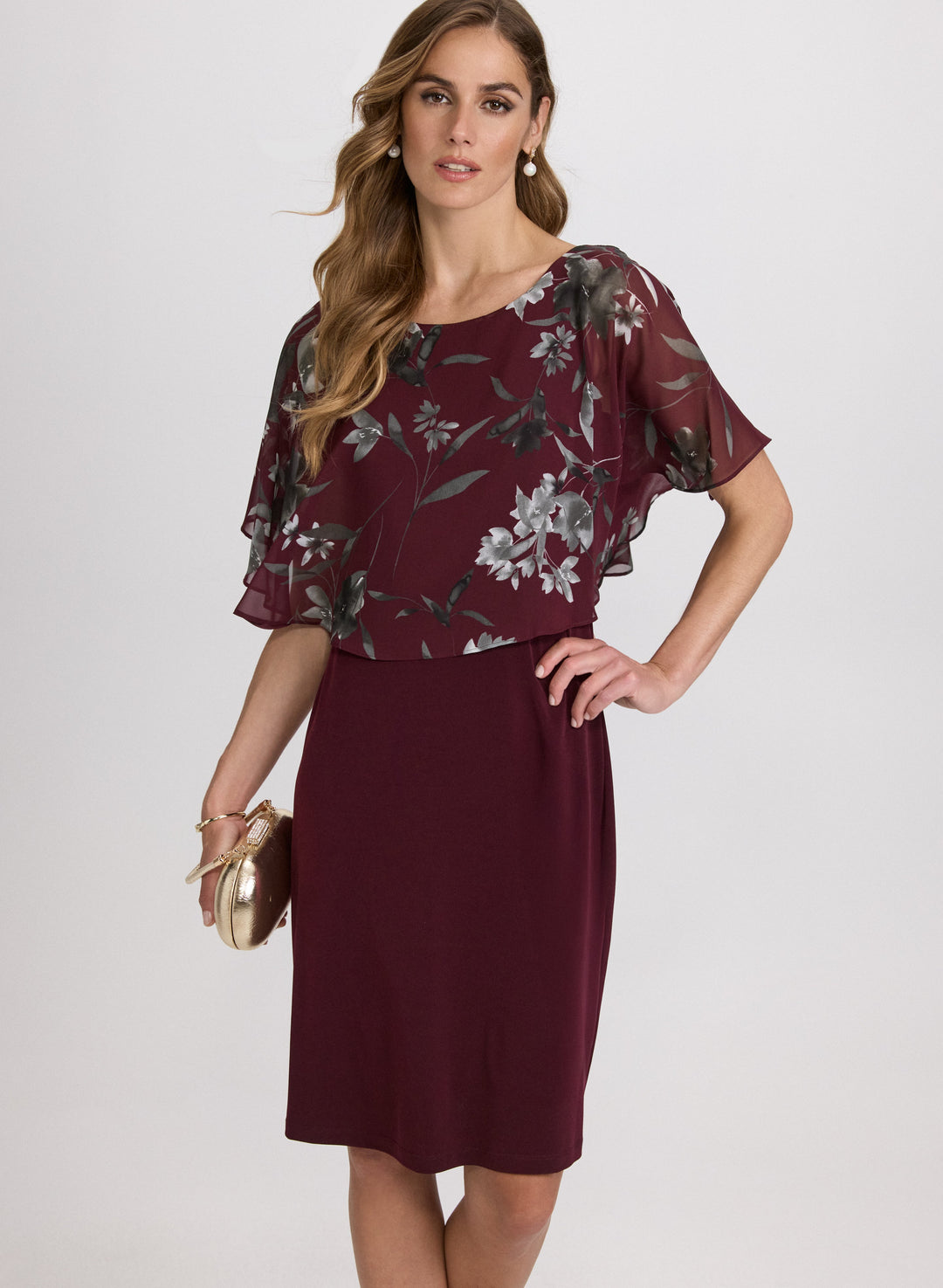 Floral Capelet Dress