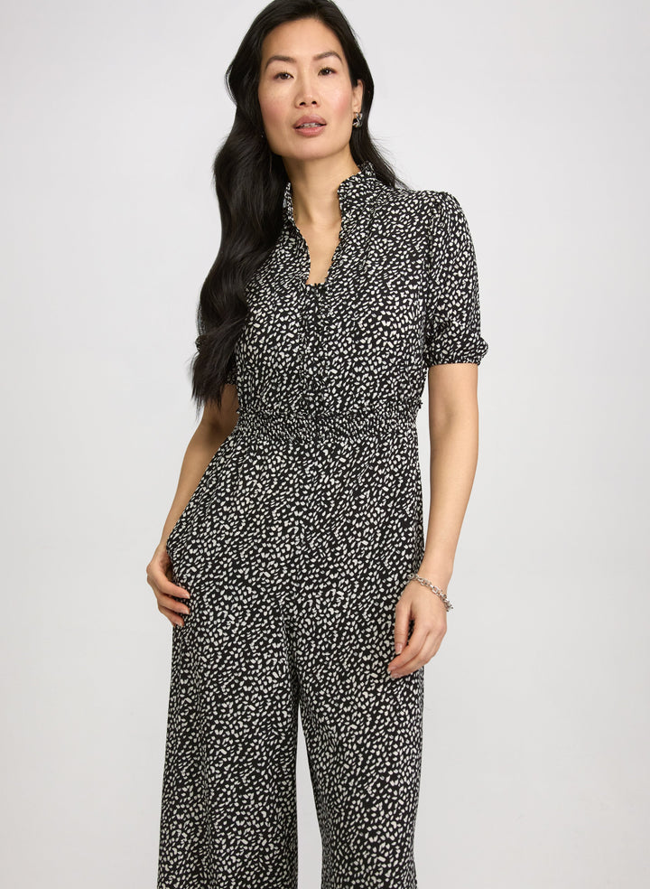 Speckled Print Jumpsuit