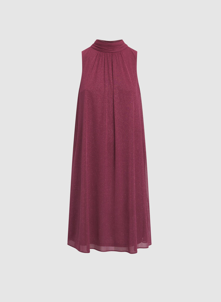 Glitter Halter Neck Dress