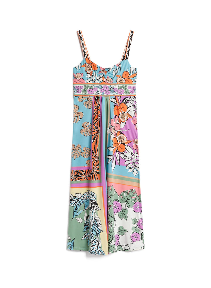 Tropical Print Maxi Dress