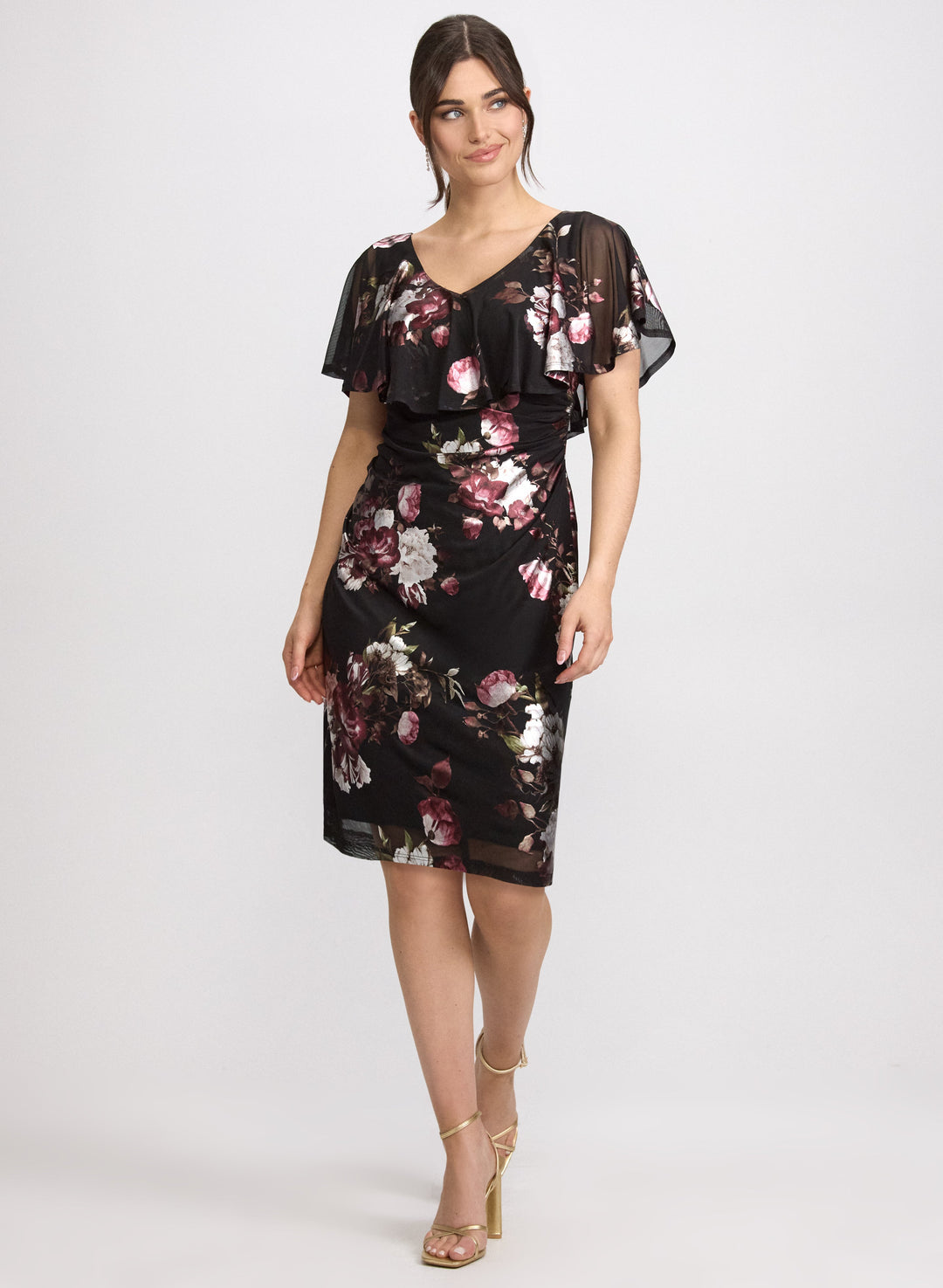 Floral Capelet Dress