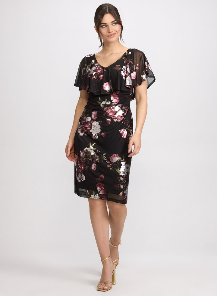 Floral Capelet Dress