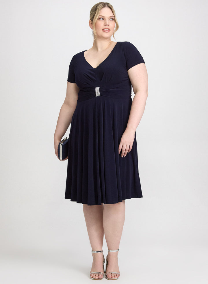 Crystal Bar Embellished Dress