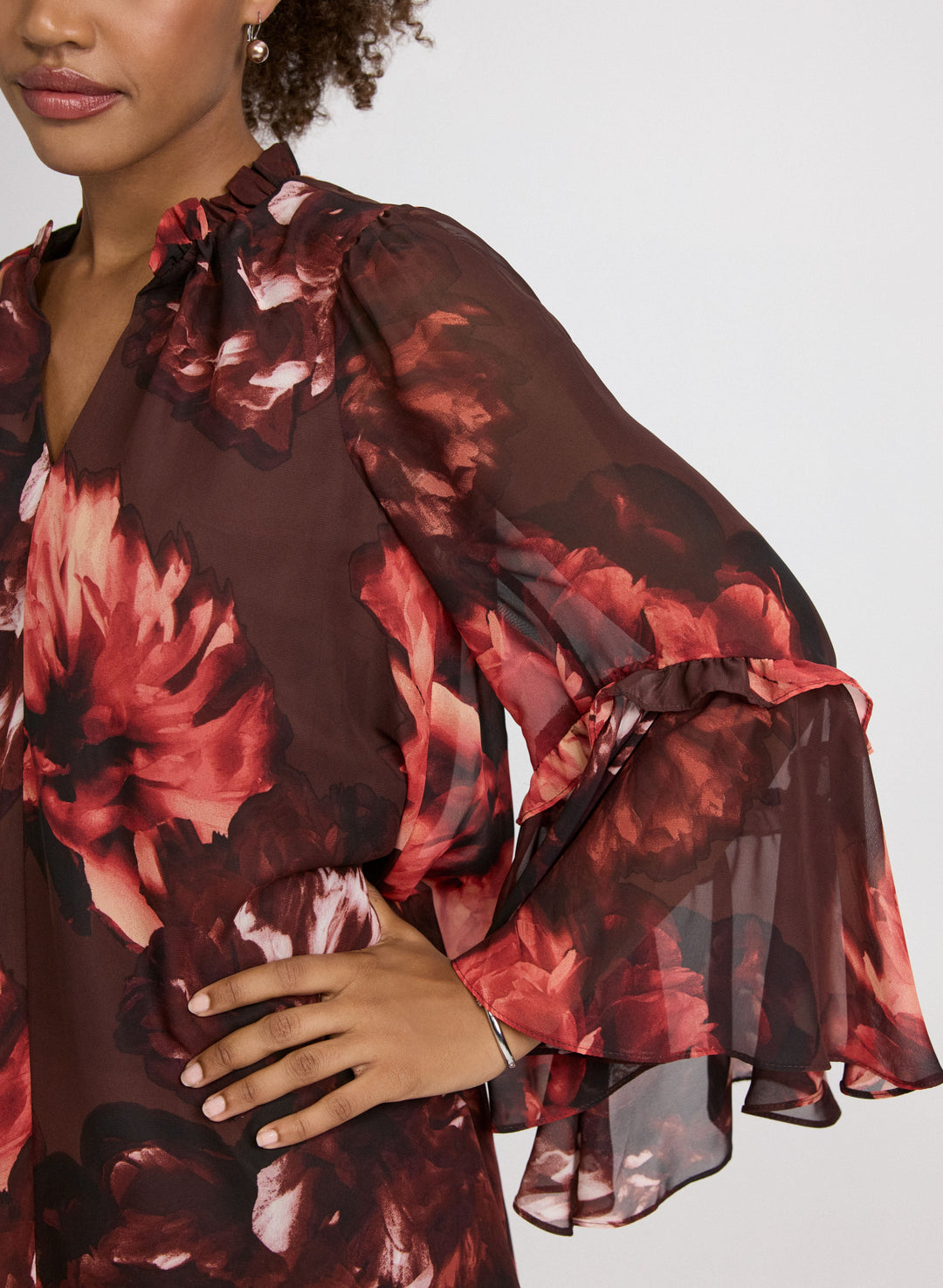 Floral Bell Sleeve Dress