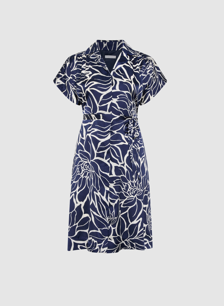 Floral Collar Day Dress
