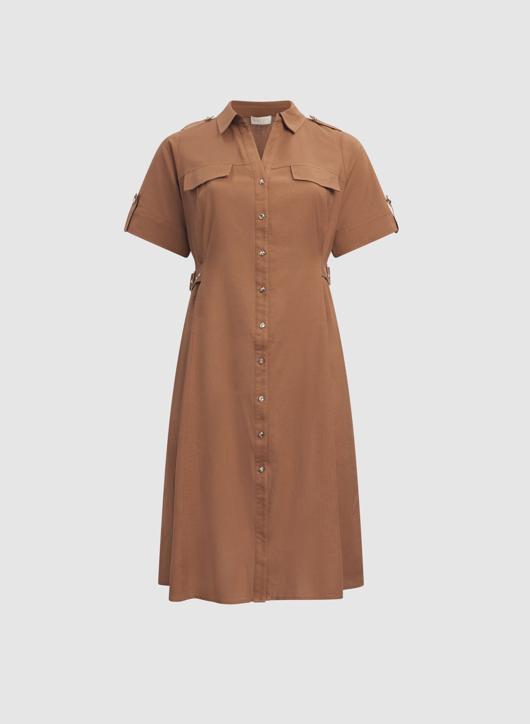 Button-Down Midi Dress